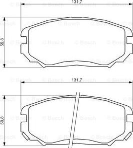 BOSCH 0 986 494 374 - Гальмівні колодки, дискові гальма autocars.com.ua