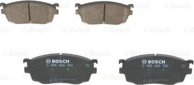 BOSCH 0 986 494 394 - Гальмівні колодки, дискові гальма autocars.com.ua