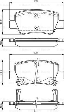 BOSCH 0 986 494 403 - Тормозные колодки, дисковые, комплект avtokuzovplus.com.ua