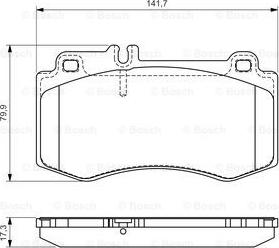 BOSCH 0 986 494 405 - Гальмівні колодки, дискові гальма autocars.com.ua