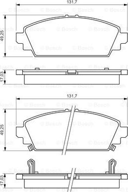 BOSCH 0 986 494 414 - Гальмівні колодки, дискові гальма autocars.com.ua