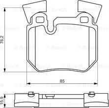 BOSCH 0 986 494 421 - Гальмівні колодки, дискові гальма autocars.com.ua