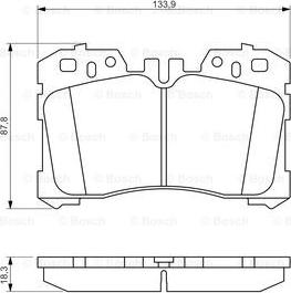 BOSCH 0 986 494 423 - Гальмівні колодки, дискові гальма autocars.com.ua