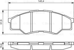 BENDIX DB1741 - Гальмівні колодки, дискові гальма autocars.com.ua