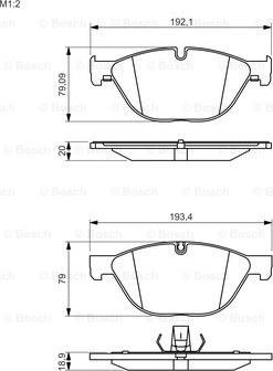 BOSCH 0 986 494 429 - Гальмівні колодки, дискові гальма autocars.com.ua