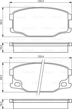 BOSCH 0 986 494 442 - Гальмівні колодки, дискові гальма autocars.com.ua