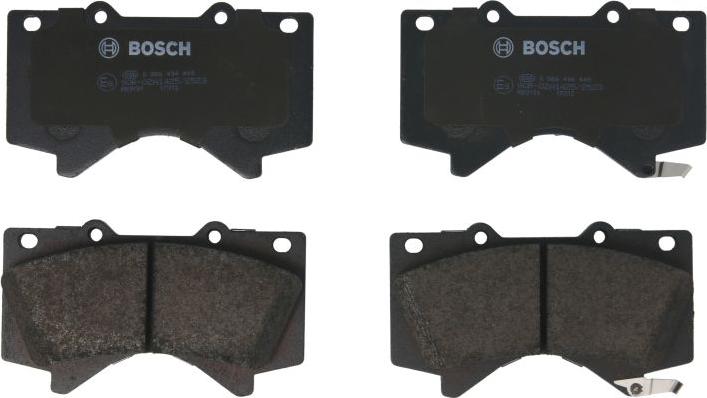 BOSCH 0 986 494 449 - Гальмівні колодки, дискові гальма autocars.com.ua