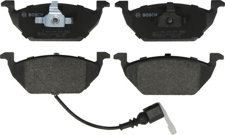 BOSCH 0 986 494 524 - Гальмівні колодки, дискові гальма autocars.com.ua