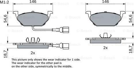 BOSCH 0 986 494 524 - Колодки тормозные дисковые autocars.com.ua