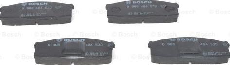 BOSCH 0 986 494 530 - Тормозные колодки, дисковые, комплект autodnr.net