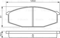 BOSCH 0 986 494 532 - Гальмівні колодки, дискові гальма autocars.com.ua