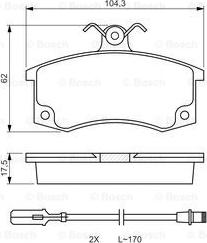 BOSCH 0 986 494 533 - Тормозные колодки, дисковые, комплект autodnr.net