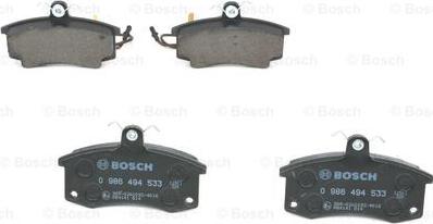 BOSCH 0 986 494 533 - Тормозные колодки, дисковые, комплект autodnr.net