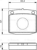 BOSCH 0 986 494 542 - Тормозные колодки, дисковые, комплект avtokuzovplus.com.ua