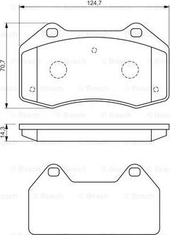 BOSCH 0 986 494 551 - Тормозные колодки, дисковые, комплект avtokuzovplus.com.ua