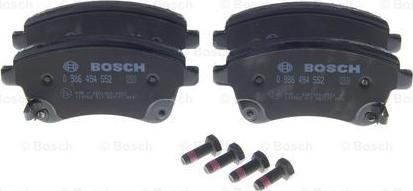 BOSCH 0 986 494 552 - Гальмівні колодки, дискові гальма autocars.com.ua