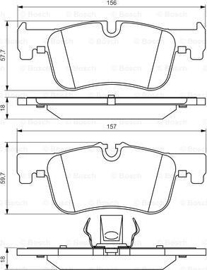 BOSCH 0 986 494 561 - Тормозные колодки, дисковые, комплект avtokuzovplus.com.ua