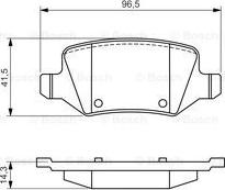 BOSCH 0 986 494 569 - Тормозные колодки, дисковые, комплект autodnr.net