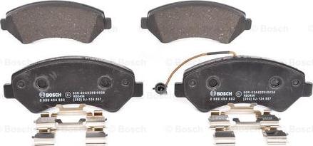 BOSCH 0 986 494 580 - Тормозные колодки, дисковые, комплект autodnr.net