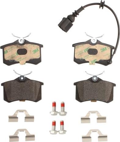 BOSCH 0 986 494 598 - Гальмівні колодки, дискові гальма autocars.com.ua