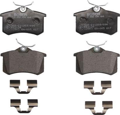 BOSCH 0 986 494 600 - Гальмівні колодки, дискові гальма autocars.com.ua