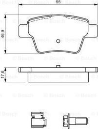 BOSCH 0 986 494 605 - ДИСКОВІ КОЛОДКИ autocars.com.ua