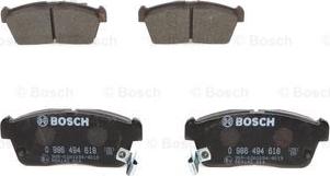 BOSCH 0 986 494 618 - Тормозные колодки, дисковые, комплект autodnr.net