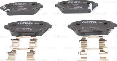 BOSCH 0 986 494 633 - Тормозные колодки, дисковые, комплект autodnr.net