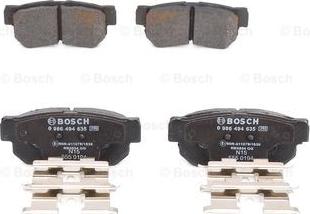 BOSCH 0 986 494 635 - Тормозные колодки, дисковые, комплект avtokuzovplus.com.ua