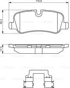 BOSCH 0 986 494 636 - Гальмівні колодки, дискові гальма autocars.com.ua