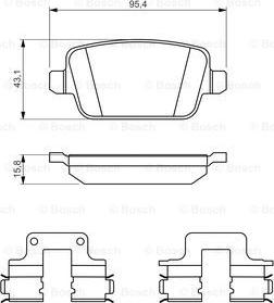 BOSCH 0 986 494 639 - Гальмівні колодки, дискові гальма autocars.com.ua