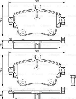 BOSCH 0 986 494 663 - Колодки тормозные дисковые autocars.com.ua