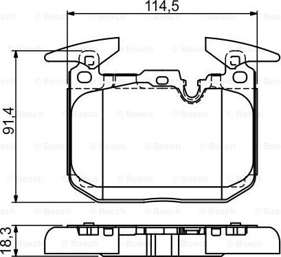 BOSCH 0 986 494 674 - Тормозные колодки, дисковые, комплект avtokuzovplus.com.ua