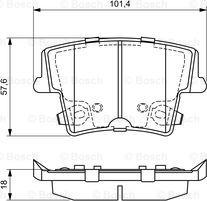 BOSCH 0 986 494 678 - Тормозные колодки, дисковые, комплект avtokuzovplus.com.ua