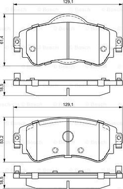 BOSCH 0 986 494 690 - Гальмівні колодки, дискові гальма autocars.com.ua