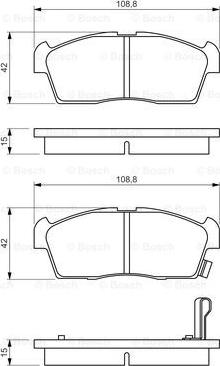 BOSCH 0 986 494 700 - Гальмівні колодки, дискові гальма autocars.com.ua