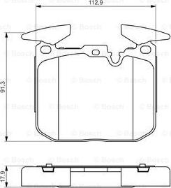 BOSCH 0 986 494 701 - Тормозные колодки, дисковые, комплект avtokuzovplus.com.ua