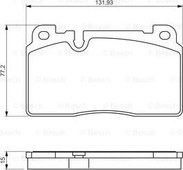 BOSCH 0 986 494 702 - Тормозные колодки, дисковые, комплект avtokuzovplus.com.ua