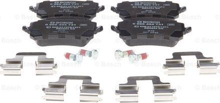 BOSCH 0 986 494 731 - Тормозные колодки, дисковые, комплект avtokuzovplus.com.ua