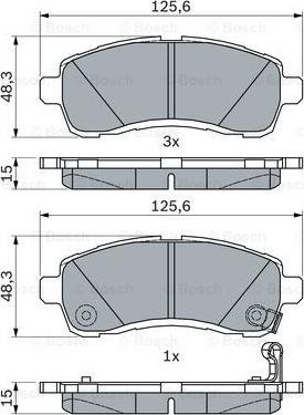 BOSCH 0 986 494 754 - Тормозные колодки, дисковые, комплект autodnr.net