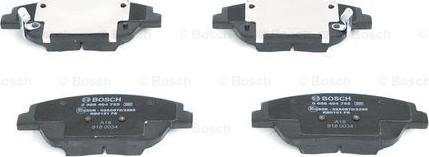 BOSCH 0 986 494 755 - Тормозные колодки, дисковые, комплект avtokuzovplus.com.ua