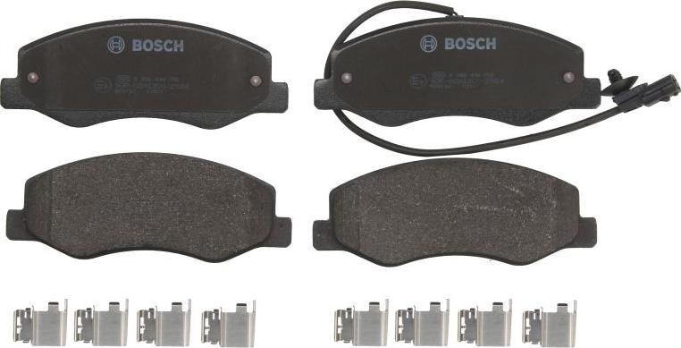 BOSCH 0 986 494 756 - Гальмівні колодки, дискові гальма autocars.com.ua