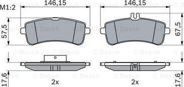 BOSCH 0 986 494 763 - Тормозные колодки, дисковые, комплект avtokuzovplus.com.ua