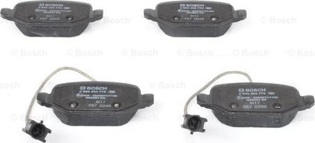 BOSCH 0 986 494 776 - Гальмівні колодки, дискові гальма autocars.com.ua