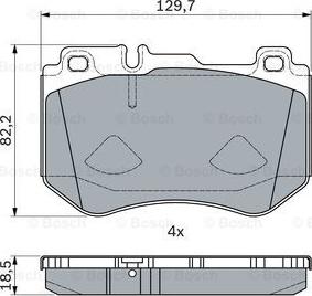 BOSCH 0 986 494 777 - Тормозные колодки, дисковые, комплект avtokuzovplus.com.ua