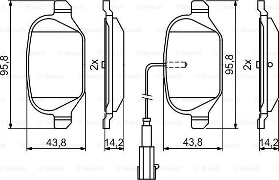 BOSCH 0 986 494 779 - Гальмівні колодки, дискові гальма autocars.com.ua