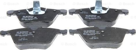 BOSCH 0 986 494 808 - Гальмівні колодки, дискові гальма autocars.com.ua