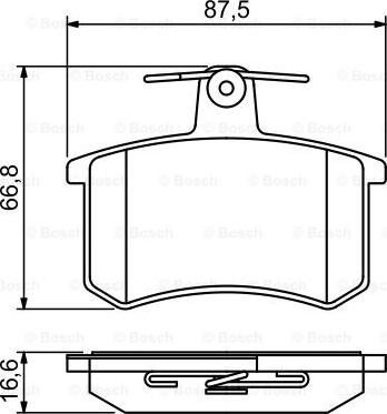 BOSCH 0 986 494 846 - Тормозные колодки, дисковые, комплект autodnr.net