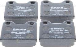 BOSCH 0 986 494 847 - Гальмівні колодки, дискові гальма autocars.com.ua