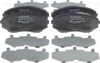 BOSCH 0 986 494 855 - Тормозные колодки, дисковые, комплект avtokuzovplus.com.ua